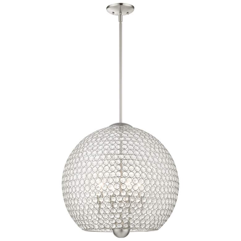 Image 1 Cassandra 4 Light Brushed Nickel Pendant