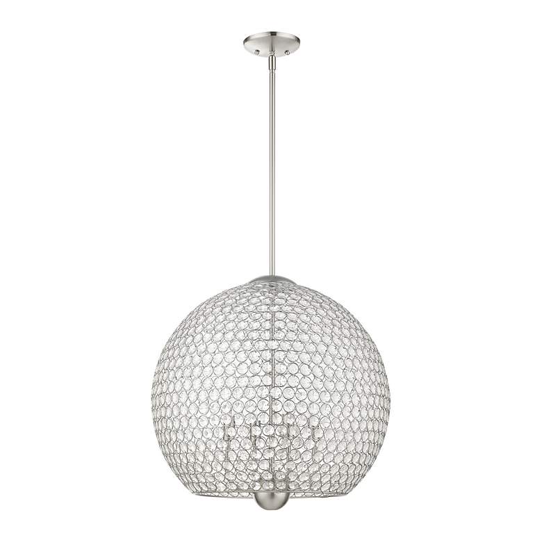 Image 3 Cassandra 4 Light Brushed Nickel Pendant more views