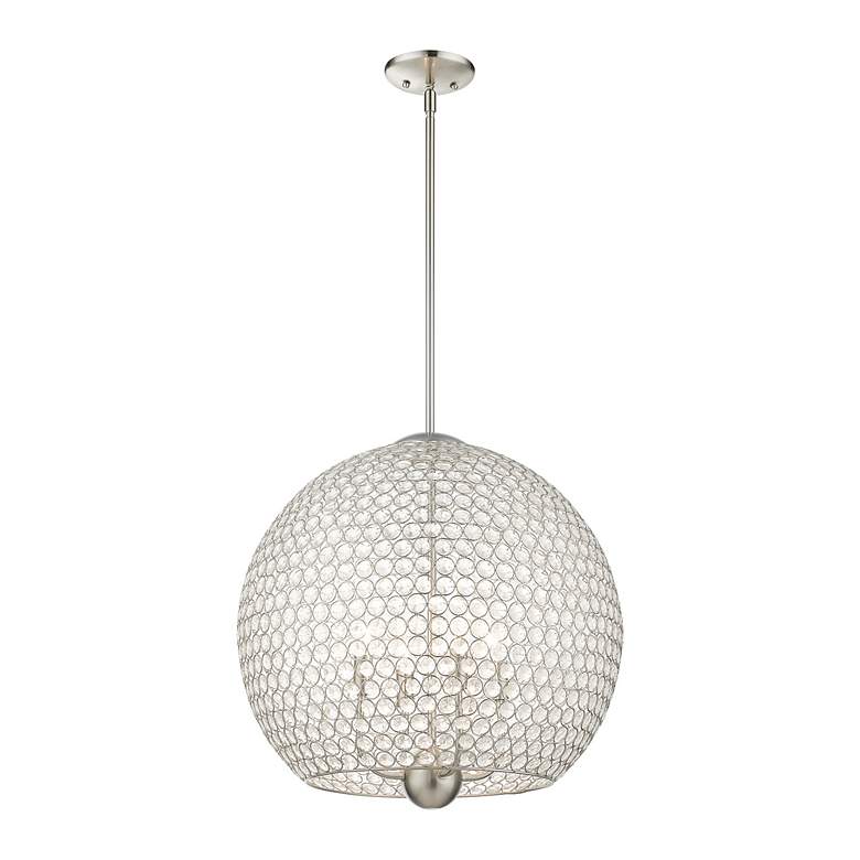Image 5 Cassandra 4 Light Brushed Nickel Pendant more views