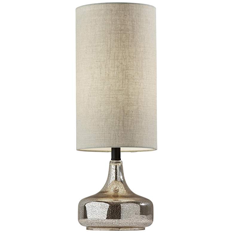 Image 1 Cassandra Cracked Mercury Glass Accent Table Lamp