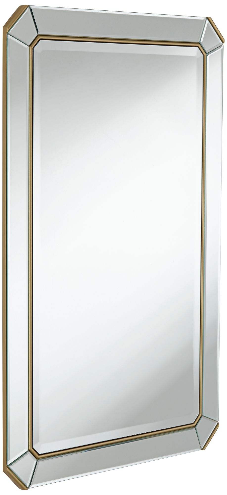 Cassandra Gold 26" x 40" Rectangular Wall Mirror