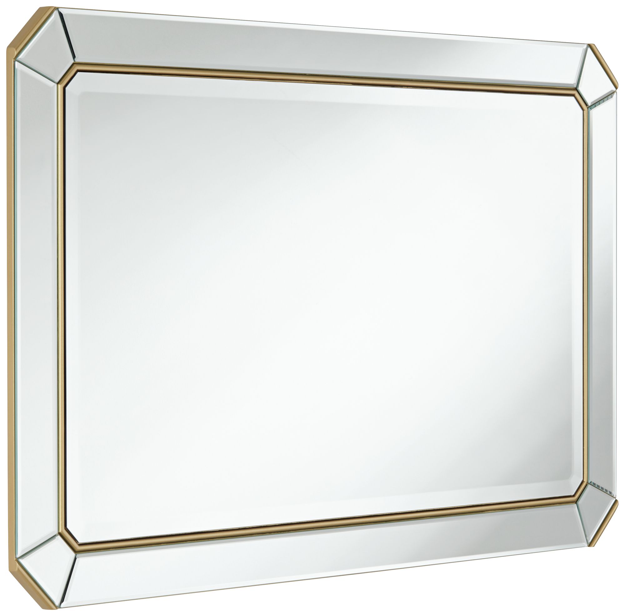 Cassandra Gold 26" x 40" Rectangular Wall Mirror