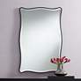 Cassandra Matte Black 26" x 40" Rectangular Wall Mirror