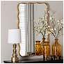2_Cassara Antique Gold Leaf 24" x 36 3/4" Wall Mirror more views