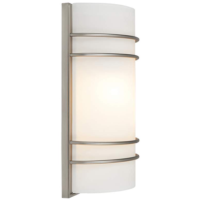 Image 4 Cassi 12 1/4" High Brushed Steel LED Wall Sconce more views
