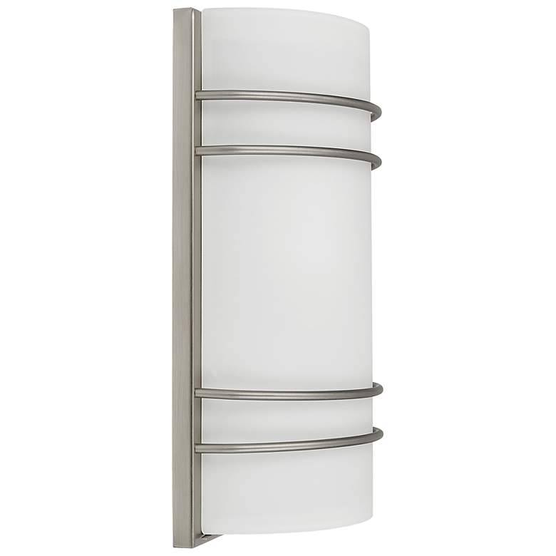 Image 7 Cassi 12 1/4" High Brushed Steel LED Wall Sconce more views