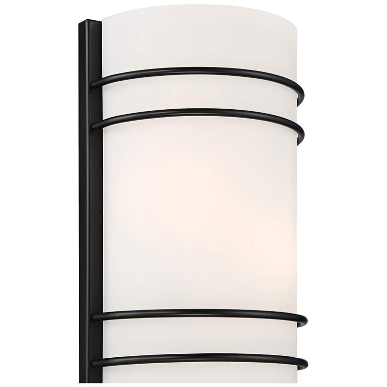 Image 3 Cassi 12 1/4" High Matte Black ADA LED Wall Sconce more views