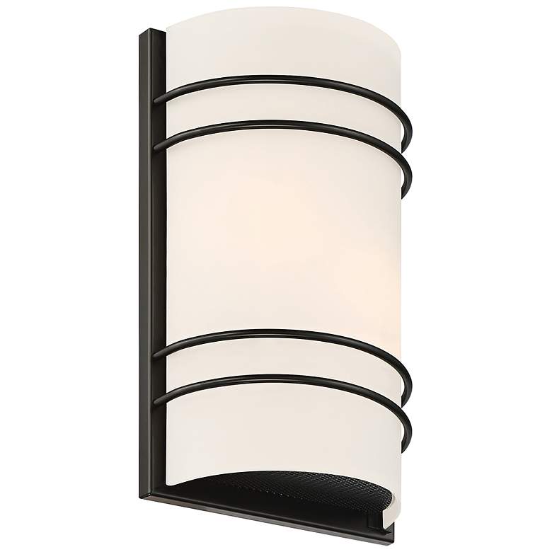 Image 4 Cassi 12 1/4" High Matte Black ADA LED Wall Sconce more views
