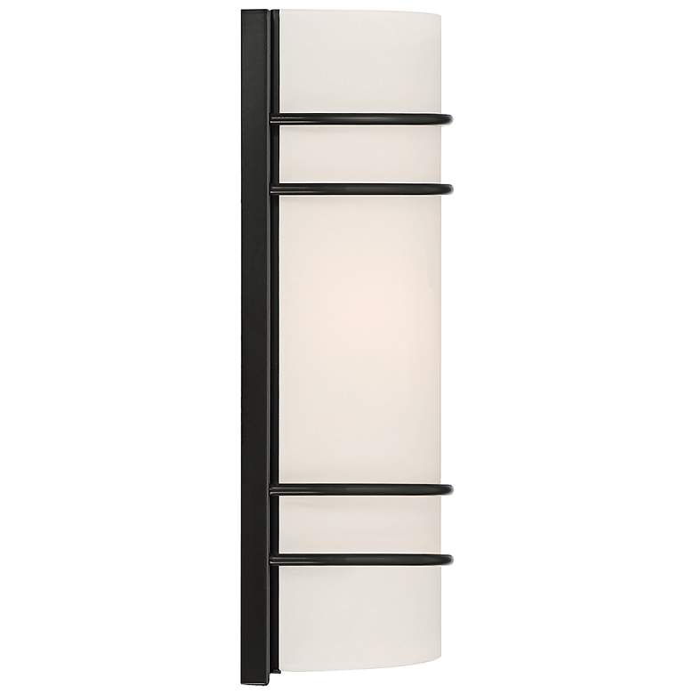 Image 5 Cassi 12 1/4" High Matte Black ADA LED Wall Sconce more views