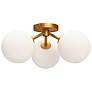 2_Cassia 17 3/4" Wide Aged Gold 3-Light Ceiling Light