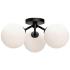 Cassia 17 3/4" Wide Matte Black 3-Light Ceiling Light