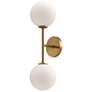 1_Cassia 20 1/4" High Aged Gold 2-Light Wall Sconce