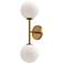 Cassia 20 1/4" High Aged Gold 2-Light Wall Sconce