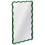 2_Cassia Green 24" x 36" Wavy Rectangular Wall Mirror more views