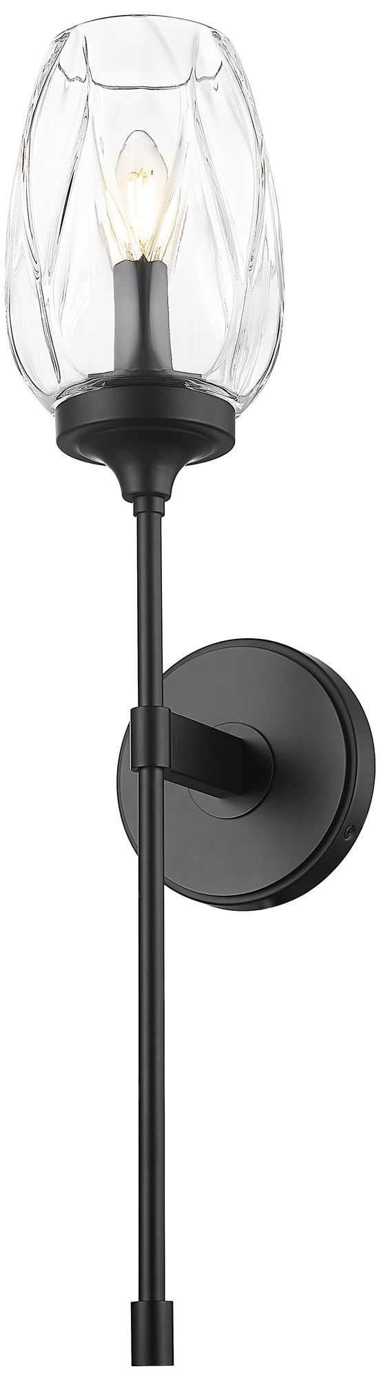 Image 5 Cassian by Z-Lite Matte Black 1 Light Wall Sconce more views