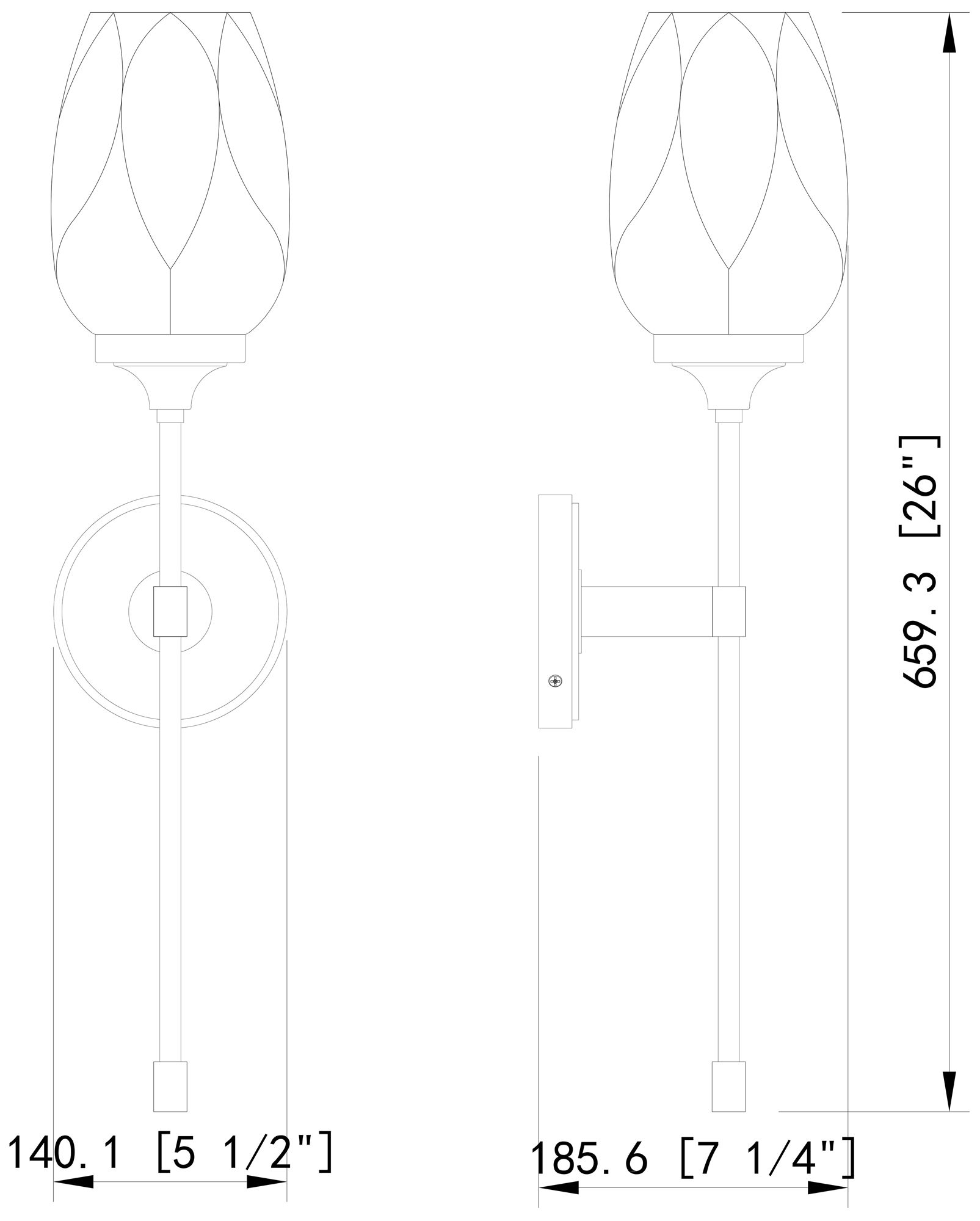 Cassian by Z-Lite Polished Nickel 1 Light Wall Sconce