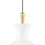 Cassidy 15" Wide Aged Brass and Soft White Pendant Light