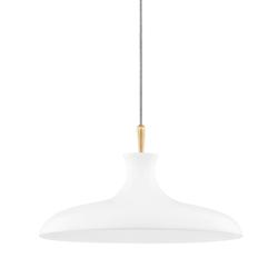 Cassidy 21&quot; Wide Aged Brass and Soft White Pendant Light