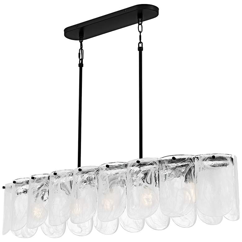 Image 1 Cassidy 5-Light Matte Black Linear Chandelier