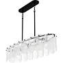 4_Cassidy 5-Light Matte Black Linear Chandelier more views