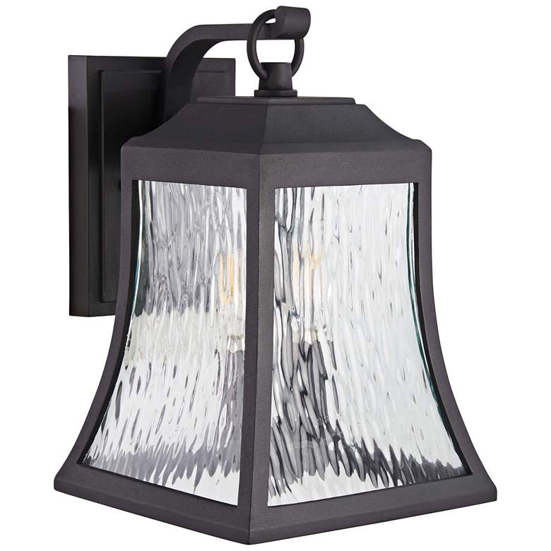 Image 1 Cassidy Park 15 1/2" High Black Outdoor Wall Light
