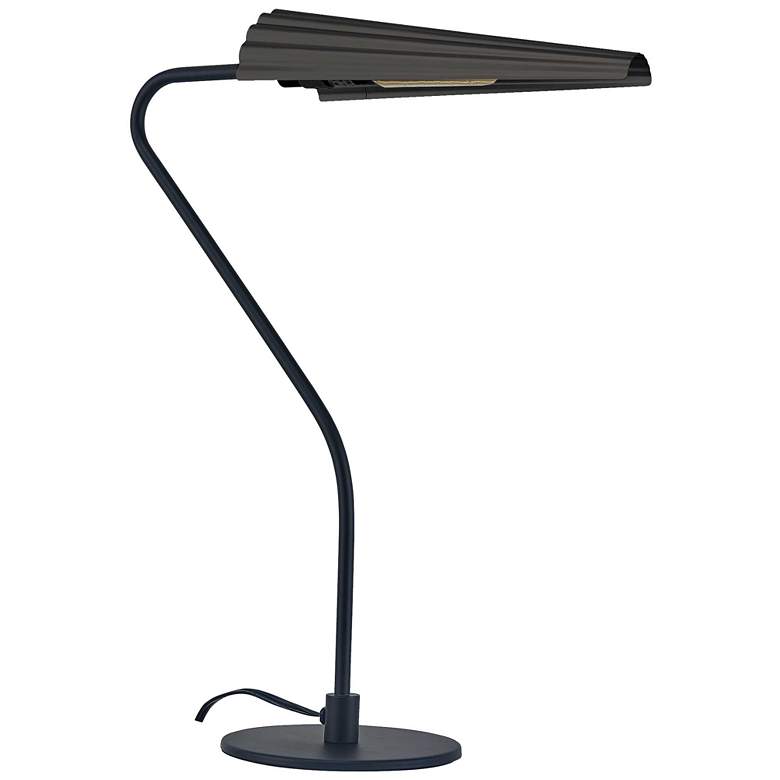 Image 1 Cassie 21.75 inch High Matte Black Table Lamp With Matte Black Shade