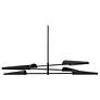 2_Cassie 47 3/4" Wide Matte Black 6-Light Chandelier