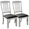 Cassie Antique White Wood Side Chairs Set of 2