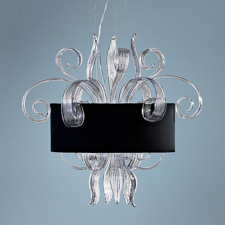 Image 1 Cassini 22" Wide Jellyfish Clear Glass Pendant Light