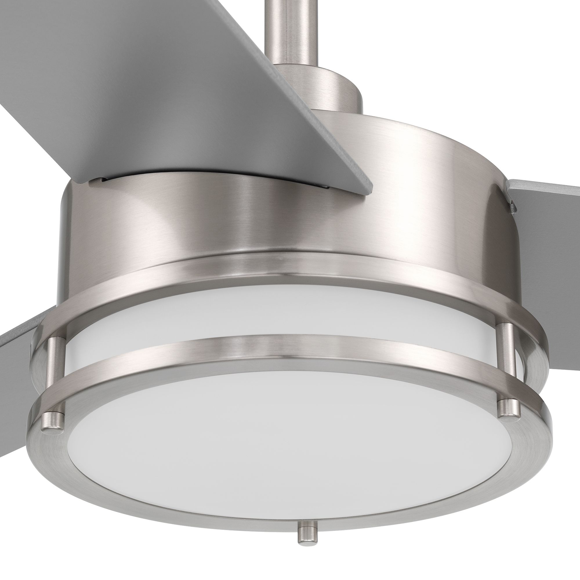 Image 3 Cassini 52 in. LED  Brushed Nickel Standard Mount Smart Ceiling Fan more views