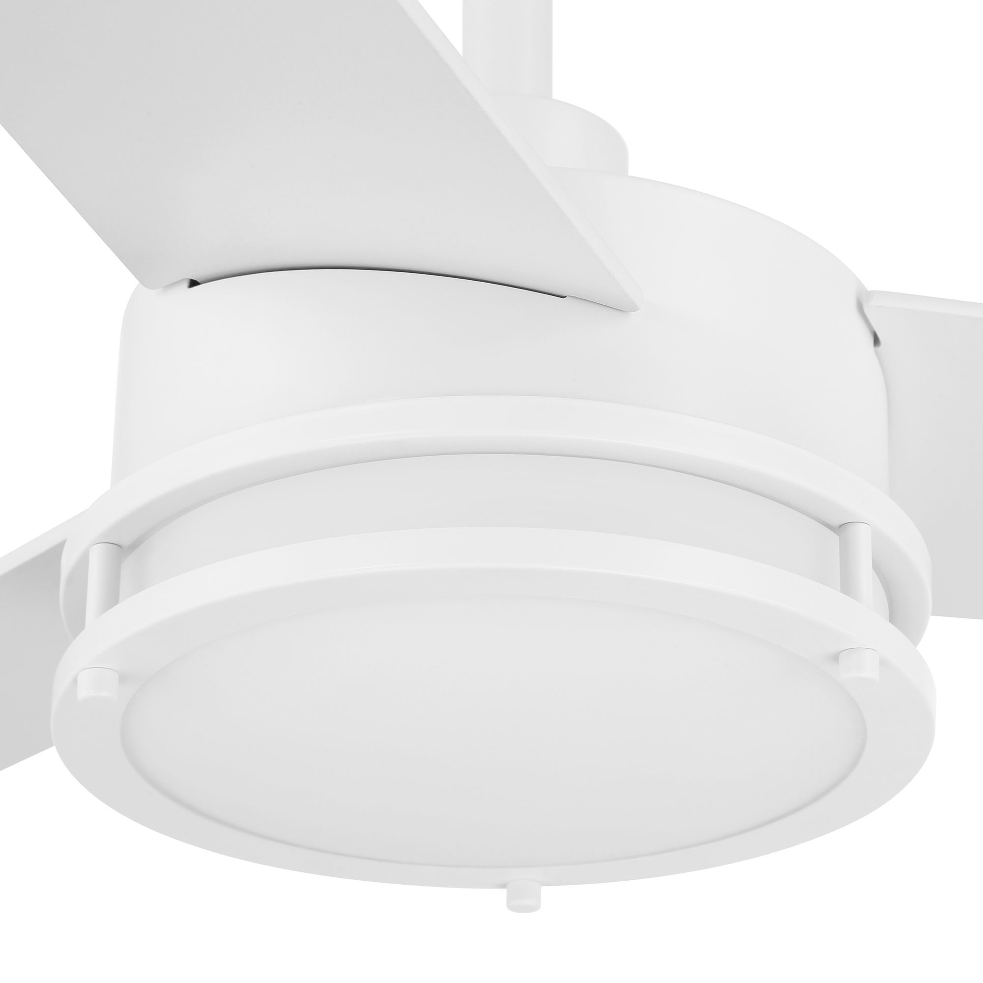 Image 3 Cassini 52 in. LED Matte White Standard Mount Smart  Ceiling Fan more views