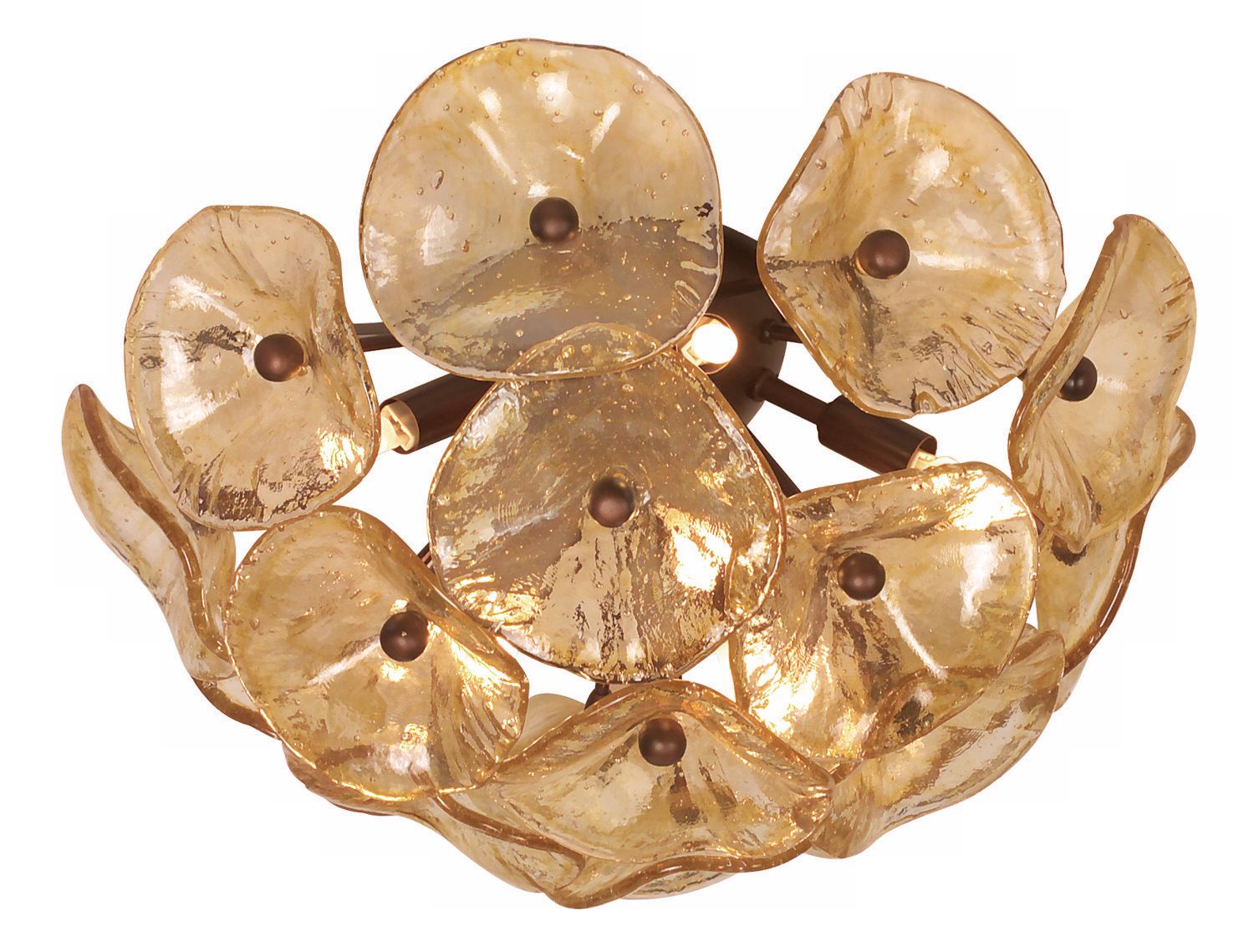 Cassini Collection Bronze 16 1/2" Wide Ceiling Light Fixture
