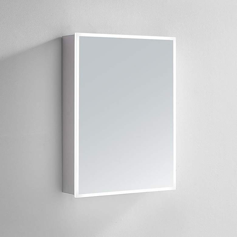 Image 1 Cassini I 24 inch x 32 inch LED Lighted Right Cabinet Vanity Mirror