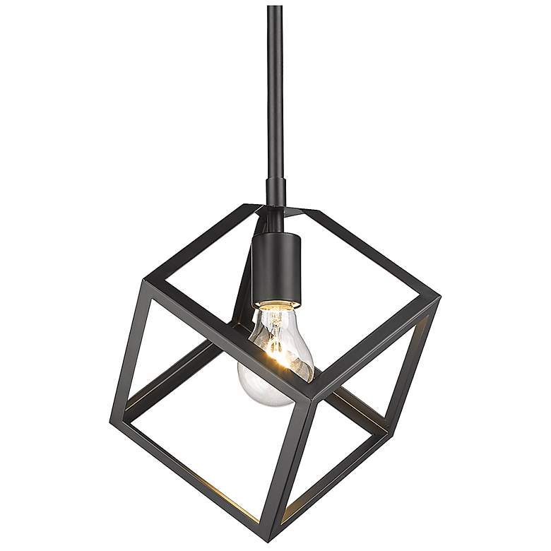 Image 1 Cassio 10 1/2" Wide Matte Black 1-Light Mini Pendant