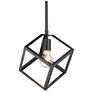 2_Cassio 10 1/2" Wide Matte Black Mini Pendant