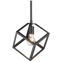Cassio 10 1/2" Wide Matte Black Mini Pendant