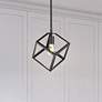 1_Cassio 10 1/2" Wide Matte Black Mini Pendant