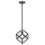 3_Cassio 10 1/2" Wide Matte Black Mini Pendant more views