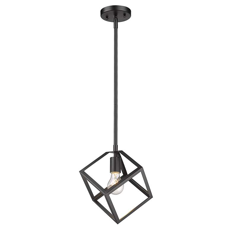 Image 6 Cassio 10 1/2" Wide Matte Black Mini Pendant more views