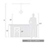 7_Cassio 10 1/2" Wide Matte Black Mini Pendant more views