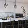 Cassio 10 1/2" Wide Matte Black Mini Pendant