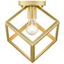 Cassio 11 1/4" Wide Olympic Gold 1-Light Flush Mount