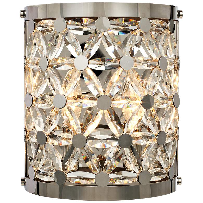 Image 1 Cassiopeia 10 1/2" High Polished Nickel Wall Sconce