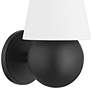 Cassius 13 1/2" High Textured Black Wall Sconce