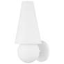 Cassius 13 1/2" High Textured White Wall Sconce