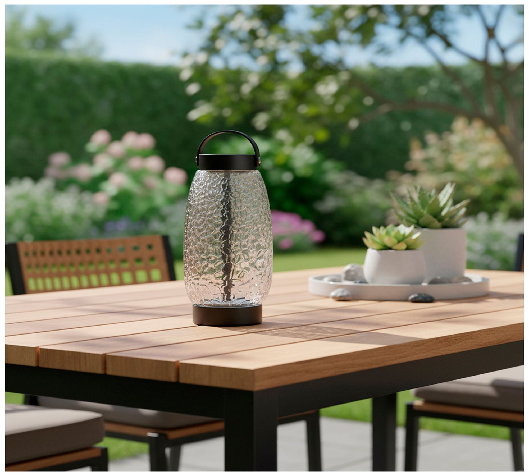 Image 3 Cassius Cordless LED Tall Table Lantern more views