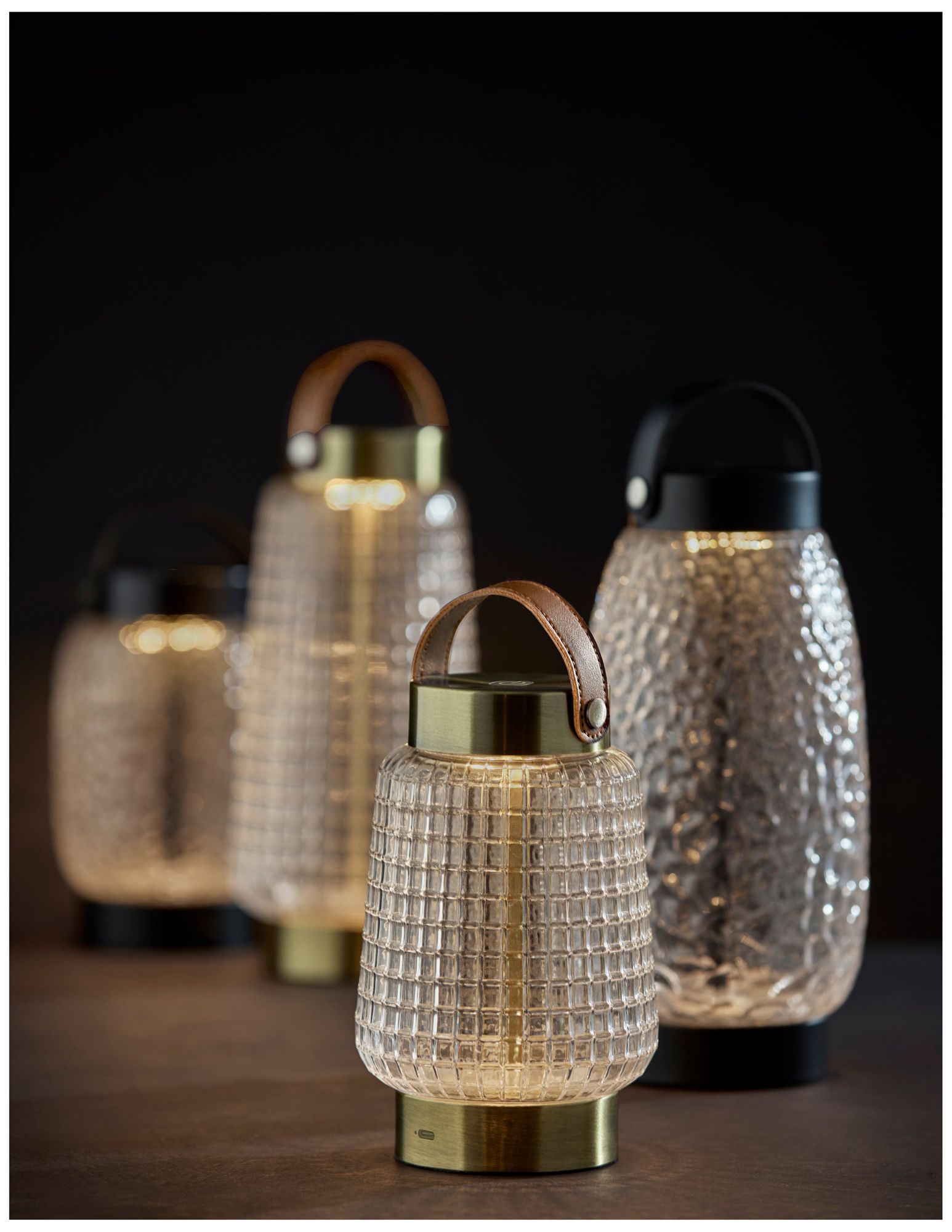 Cassius Cordless LED Tall Table Lantern