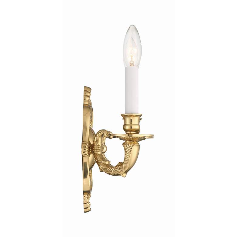 Image 4 Cast Brass Wall Mount 9 1/2" High 2-Light Wall Sconce more views
