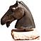Cast Iron Horse Head 11 1/2" Wide Decorative Sculpture