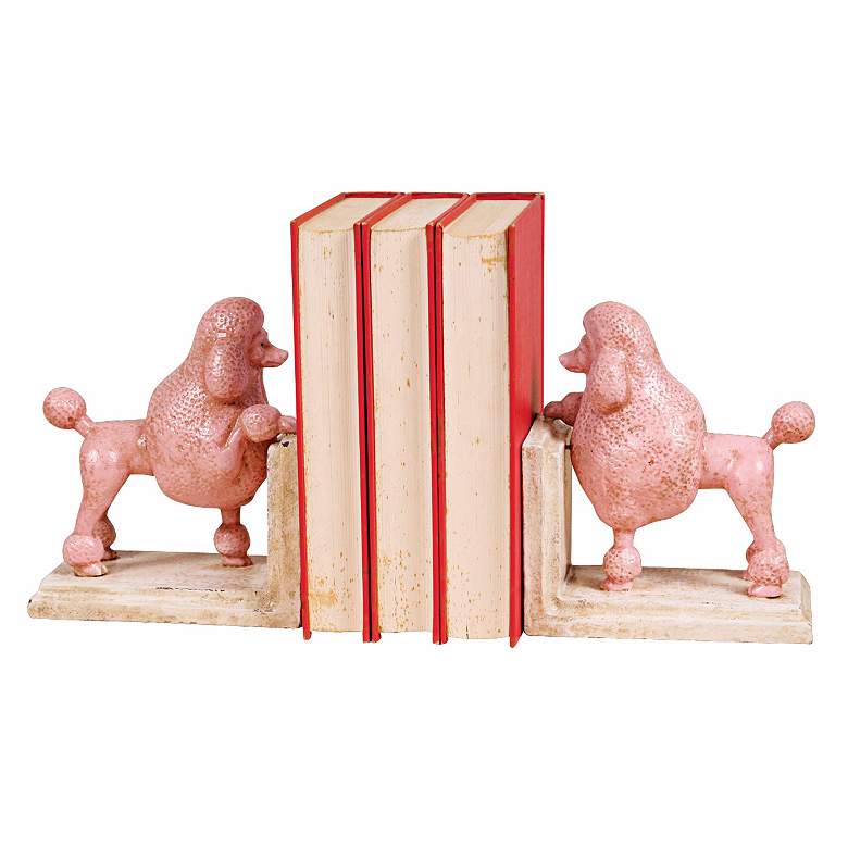 Image 1 Cast Iron Rosey the Poodle Bookends Set